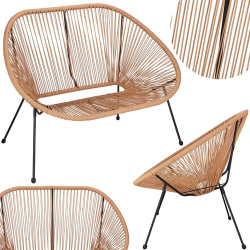  Vrtna sofa, smeđa 114 x 82 x 87 cm Slike