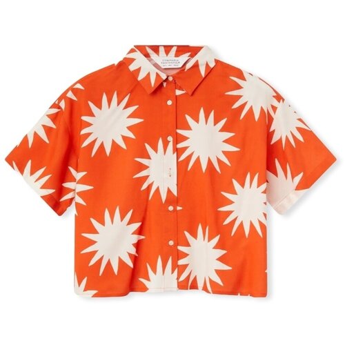 Compania Fantastica Topi &amp;amp; Bluze COMPA&amp;Ntilde;IA FANT&amp;Aacute;STICA Shirt 44103 - Conversational 15 Oranžna Slike
