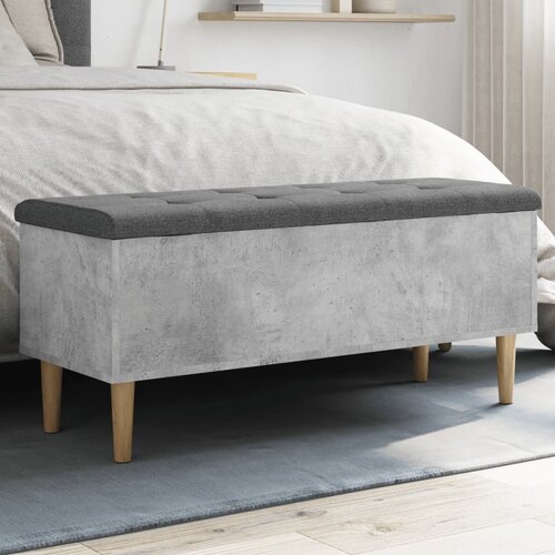 vidaXL Klop za shranjevanje betonska siva 102x42x46 cm inženirski les Cene