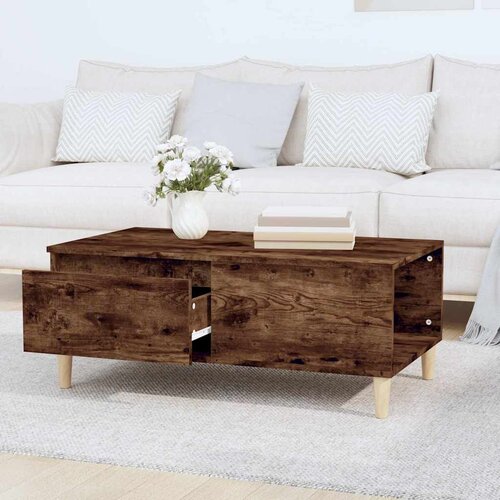  Stolić za kavu boja hrasta 90x50x36,5 cm konstruirano drvo Slike