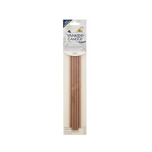 Yankee Candle Vanilla Pre-Fragranced Reed Refill rezervni mirisni štapići za difuzor 5 kom unisex