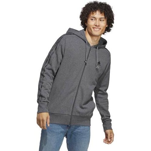 Adidas Essentials French Terry 3-Stripes Full-Zip Hoodie Slike
