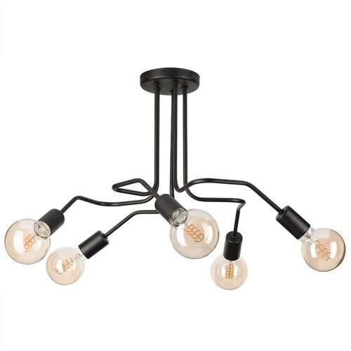 LAMKUR Crna stropna svjetiljka 59x59 cm Domino &amp;ndash; Slike