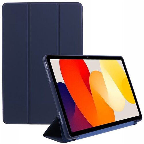 Leather Tri-fold Honeycomb futrola za Xiaomi Redmi Pad SE - Dark Blue Cijene