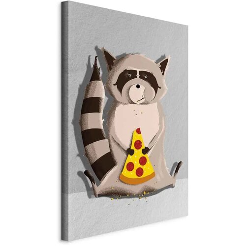  Slika - Gourmand Raccoon (1 Part) Vertical 40x60 Na talijanskom platnu Cijene