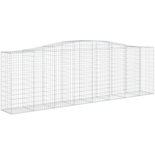  Lučne gabionske ko&amp;scaron;are 3 kom 400x50x120/140cm pocinčano željezo Slike