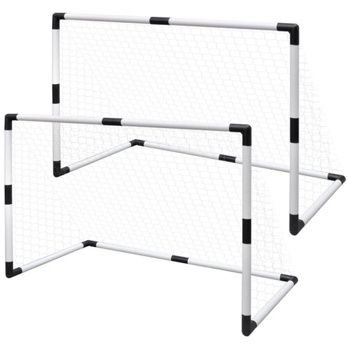 The Living Store Mini nogometni gol z mrežo 2 kosa za otroke 91,5x48x61 cm - Komplet Nogometnih Golov, (21417483) Cene