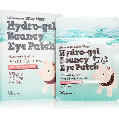 Elizavecca Milky Piggy Hydro-gel Bouncy Eye Patch regeneracijska in vlažilna maska za predel okoli oči 20 kos Slike