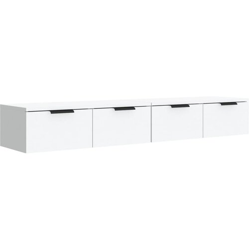 Maison Chic Stenska omarica - Zidna omarica 2 kosa bela 68x30x20 cm konstruiran les iu1093, (22063104) Slike