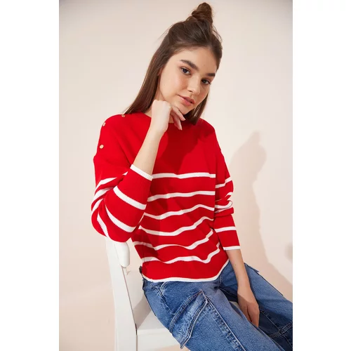 Happiness İstanbul Sweater - Red - Regular fit