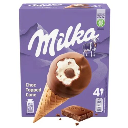  SLADOLED MILKA BALL TOP CONE MULTIPAK 4X100ML Cene