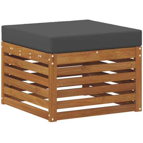  Set vanjskih sofa 4 kom. Prirodna i antracit Bijela 185,5 x 122,5 x 73 cm Slike