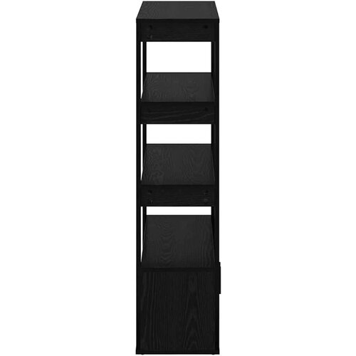 VidaXL Kreveta Crni hrast 30 x 80 x 119.5 cm Konstruirano drvo Slike