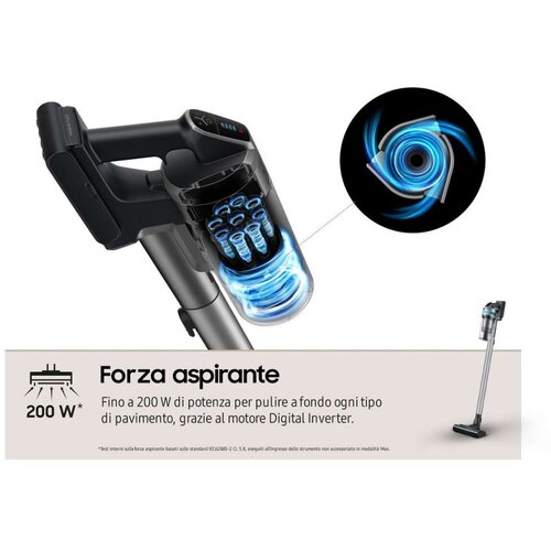  Usisavač bez kabla Samsung VS20B75AGR1/GE Crna 550 W 200 W Slike