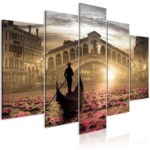  Slika - Magic Venice (5 Parts) Wide Orange 100x50 Slike