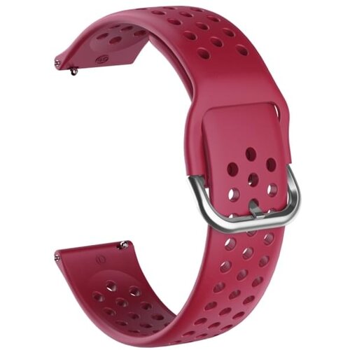  Silikonski remen za pametni sat &amp;quot;dots&amp;quot; tamno crveni 20mm Slike