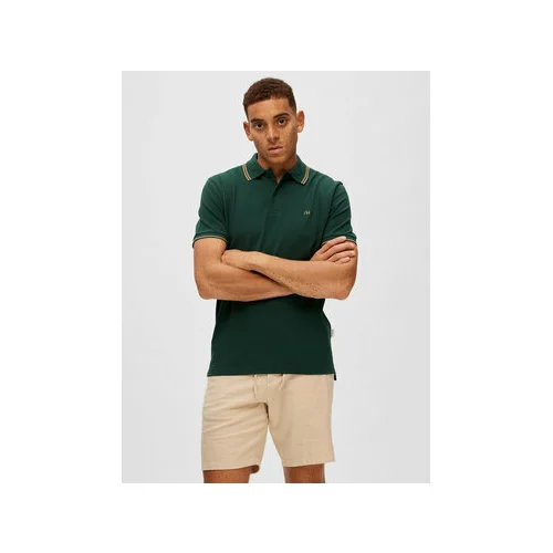 Selected Homme Polo majica 16087840 Zelena Regular Fit