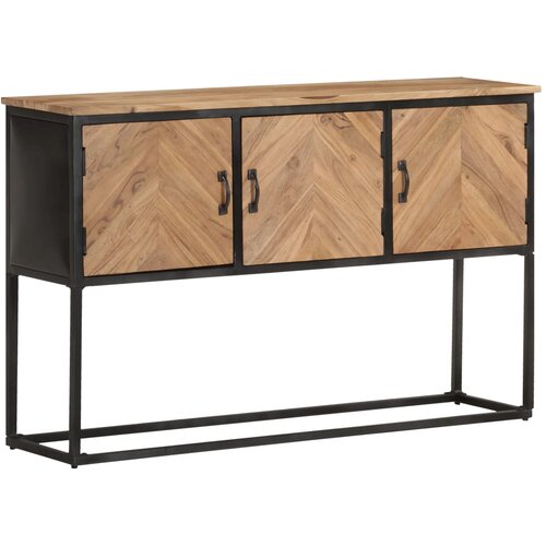  Komoda od masivnog bagremovog drva 120 x 30 x 75 cm Slike