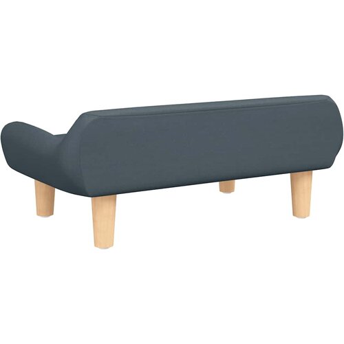  Krevet za pse tamnosivi 70x40x24 cm od tkanine Slike