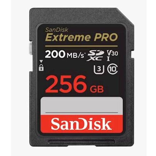 Sandisk SDXC 256GB Extreme Pro 200MB/s V30 UHS-I Class10 U3 V30 SDSDXXD-256G-GN4IN Cijene