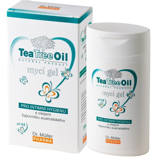 Dr. M&amp;uuml;ller Tea Tree Oil Washing Gel for Intimate Hygiene 200ml Slike