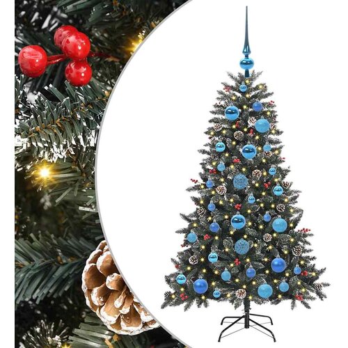  Umjetno božićno drvce Zelena 120 cm PVC, Plastika i Čelik Slike
