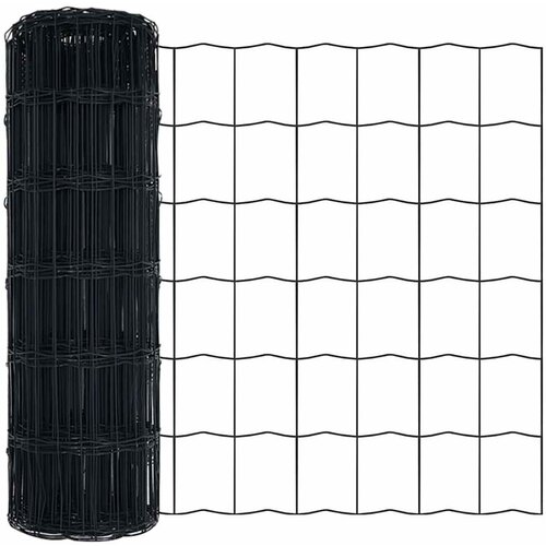 vidaXL Evropska ograja Siva 0.4 x 10 m PVC prevlečen železo, (5000095185) Cene