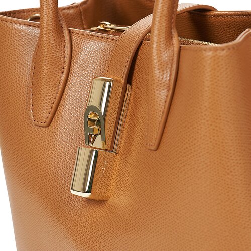Furla Torbe za čez ramo GOCCIA S TOTE BASE 22 Kostanjeva Slike
