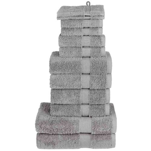  12-dijelni vrhunski set ručnika SOLUND sivi 600 gsm Cijene