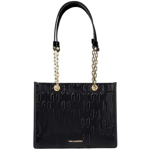 Karl Lagerfeld SKUARE SP SHINY MONO MD TO Crna Slike