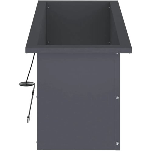 Vrtna posuda za sadnju s LED svjetlom 2 kom. Antracit - Antracit 30 x 80 x 30 cm 2 Slike