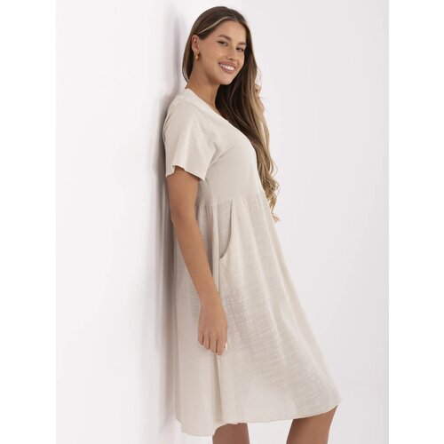 Italy Moda Dress-MO-SK-1005.67-beige Cene