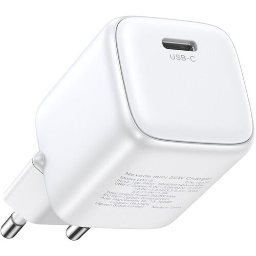 Ugreen Nexode 20W USB C punjač GaN II PD 3.0 - bijeli Slike