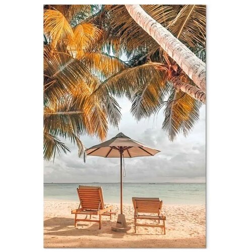  Slika - Palm Umbrella (1 Part) Vertical 40x60 Premium Print Cijene