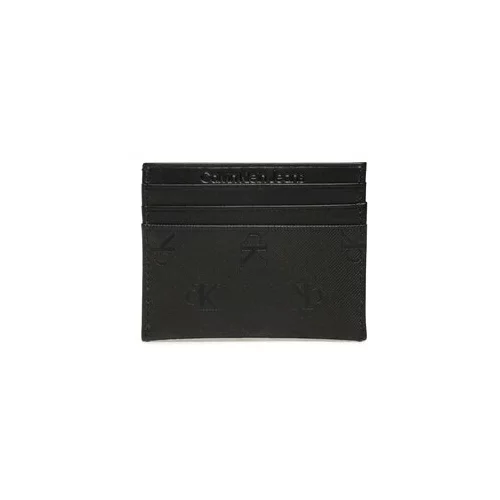 Calvin Klein Jeans Etui za kreditne kartice Monogram Soft Cardholder 6Cc Aop K50K510150 Črna