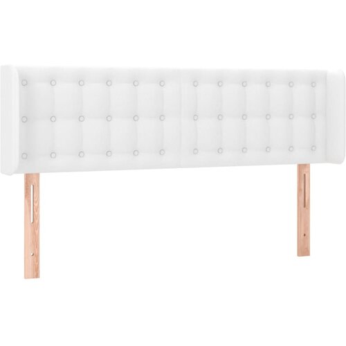 Maison Chic vzglavna omarica - nočna omarica - posteljna omarica z ušesi belo 147x16x78/88 cm umetno usnje, (21709547) Cene
