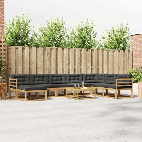  Set vanjskih sofa 9 pcs Bijela i antracit Cene