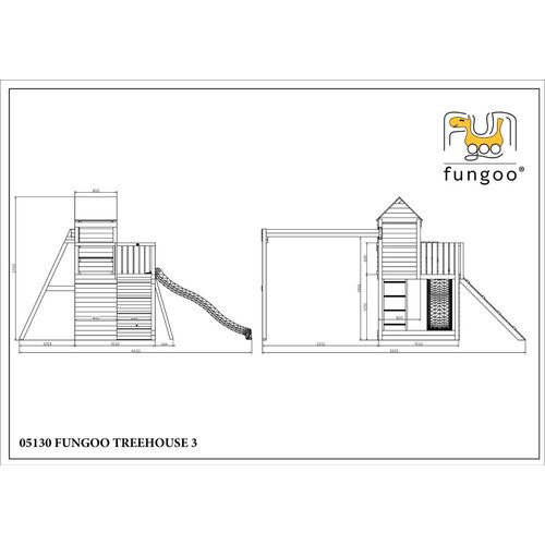 Fungoo Set TREEHOUSE 3 - drveno dječje igrali&amp;scaron;te Slike