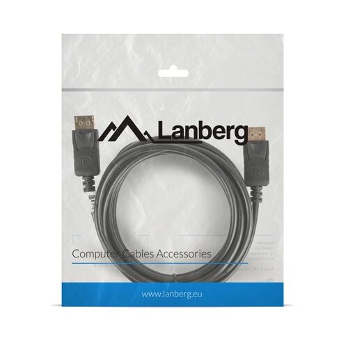 Lanberg DisplayPort Cable Macho macho 4K 3M Negro, (21396096) Slike