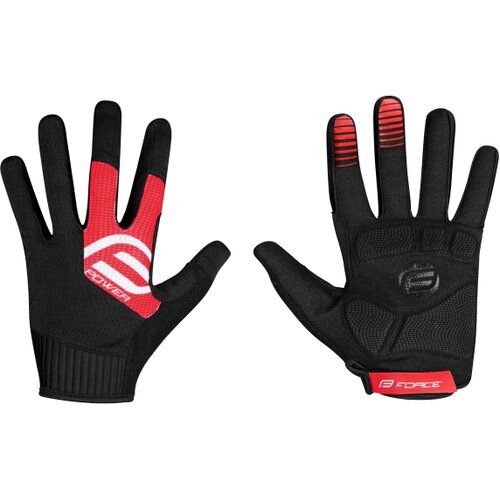 Force Rukavice MTB POWER, crno-crvene S Slike