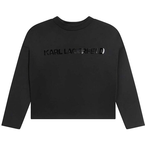 Karl Lagerfeld Otro&amp;scaron;ki pulover črna barva Slike