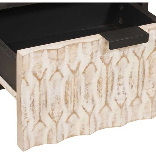  Noćni ormar 2 pcs Bijelo 40 x 33 x 46 cm Čvrsto drvo manga Slike