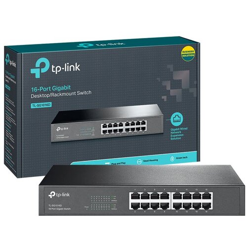 Tp-link 16-Portni switch, 16x10/100/1000 Mbps -... Slike