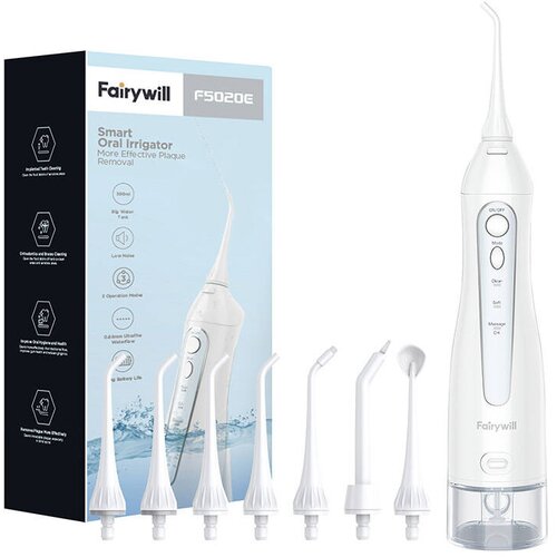 Fairywill FW-5020E oralni tuš sa setom mlaznica, bijeli Cijene