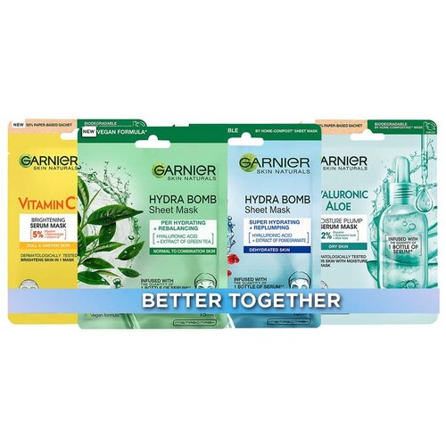 Garnier Skin Naturals Set maski za lice Slike