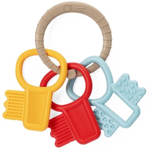 Chicco Eco+ Teething Key Ring grizalo 3 m+ 1 kos Slike