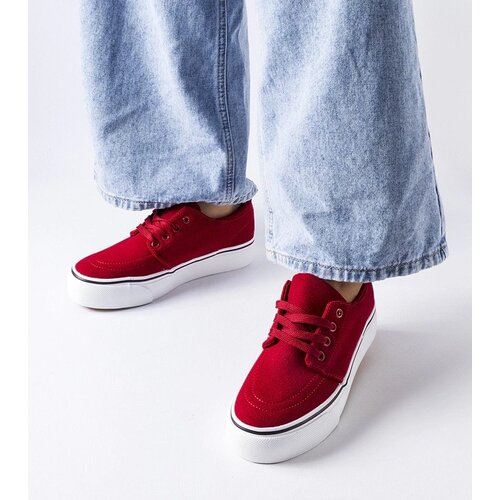 Gemre Red eco-suede sneakers Abboud Cene