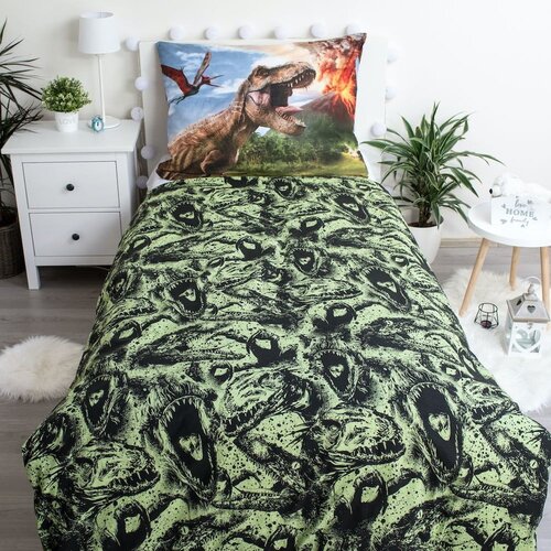Jerry Fabrics Enojna bombažna otro&amp;scaron;ka posteljnina 140x200 cm Jurassic World &amp;quot;Volcano&amp;quot; &amp;ndash; Slike