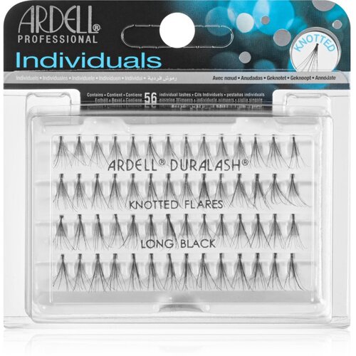 Ardell Individuals Duralash Knotted Flares umetne trepalnice 56 ks odtenek Long Black Slike