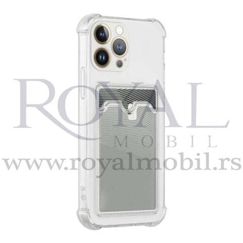  silikonska futrola clear sa džepićem za iphone 14 pro (6.1) providna Slike